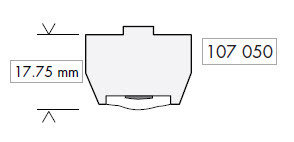 Universal Heel 17.75 C
