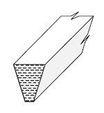 Damper Felt Strip: Bi-chord Damper Felt Strip: Bi-chord