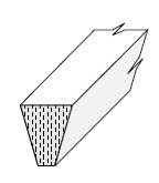Damper Felt Strip: Bi-chord Damper Felt Strip: Bi-chord