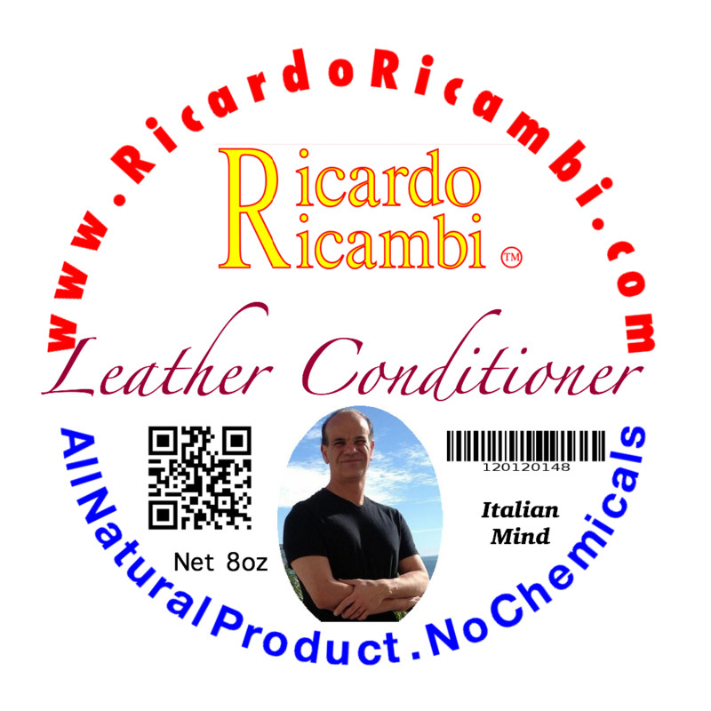 Leather Conditioner, By Ricardo Ricambi 8 oz