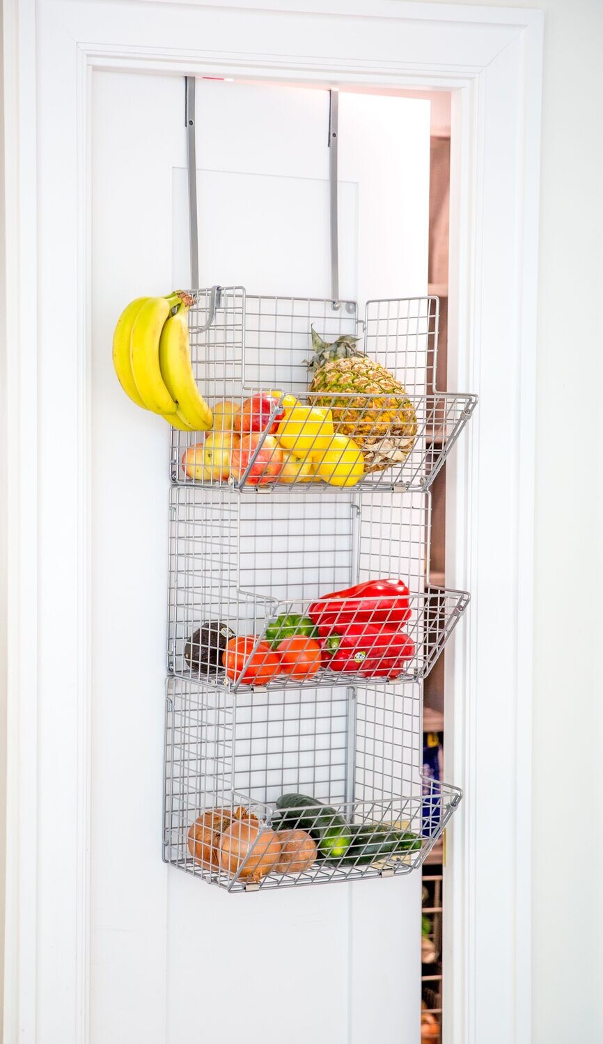 Over the door Hanging Fruit Basket  Storage and Organization