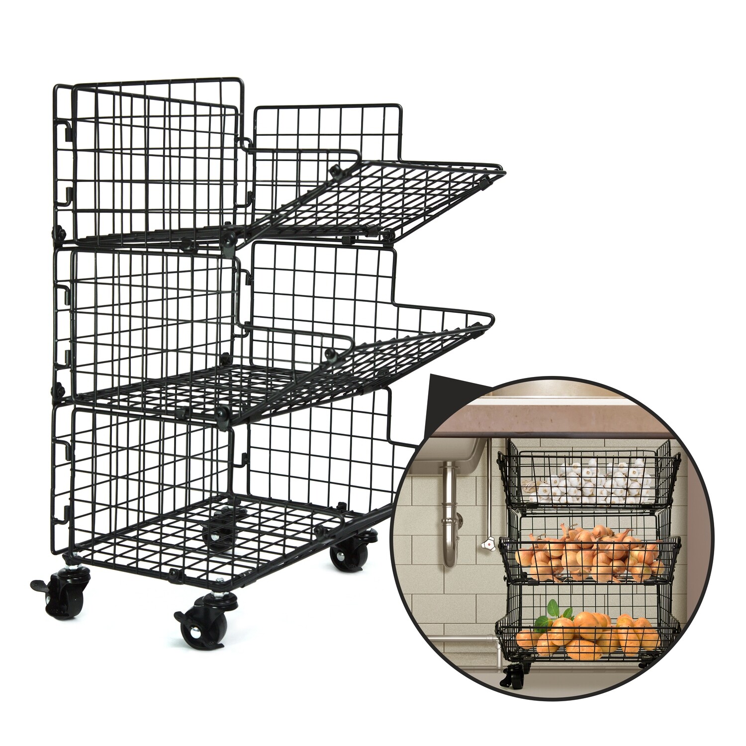 Fruit Stand on Wheels