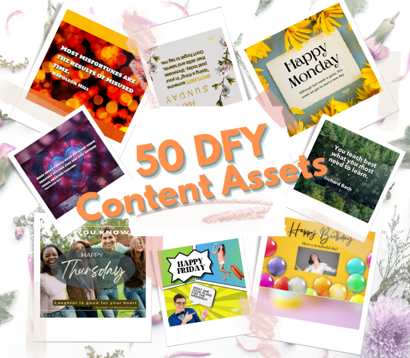 50 DFY Content Multimedia Assets