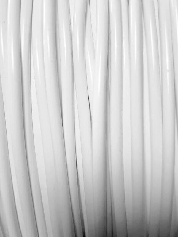 FIL BLANC PLEIN DE 4mm DE DIAMETRE (environ)