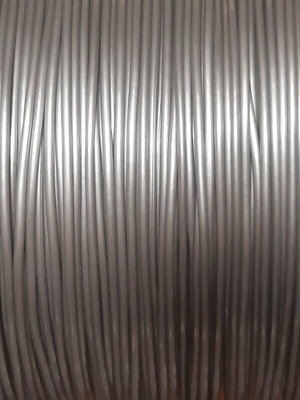 FIL SCOUBIDOU GRIS METAL DE 2mm DE DIAMETRE (environ)