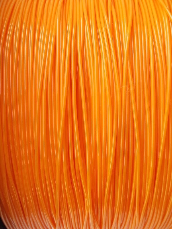 FIL SCOUBIDOU ORANGE DE 2mm DE DIAMETRE (environ)