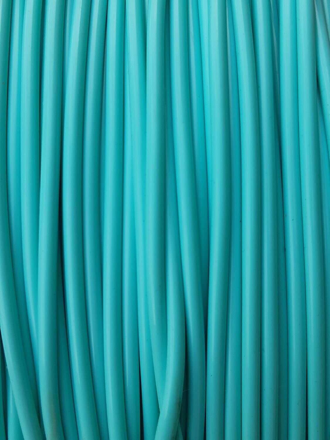 FILS CREUX 4MM BLEU TURQUOISE - Le fil de 2m
