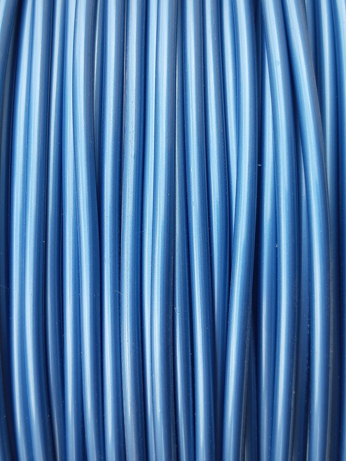 FILS CREUX 4MM BLEU METAL - Le fil de 2m