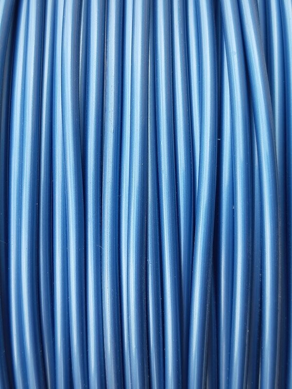 FILS CREUX 4MM BLEU METAL - Le fil de 2m