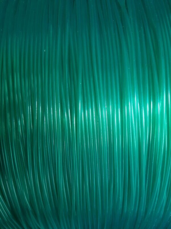FILS CREUX 4MM VERT CRISTAL - Le fil de 2m