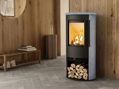 Kaminofen TT21RS-CG elegante Wärme mit Betonstein