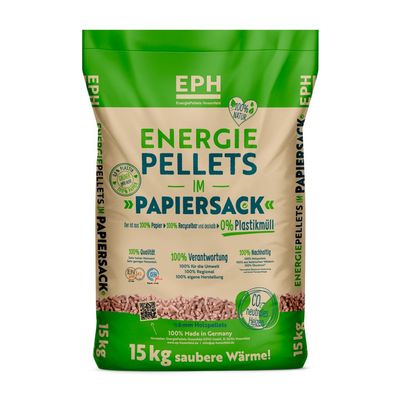 Energiepellets im Papiersack 15 kg einzeln