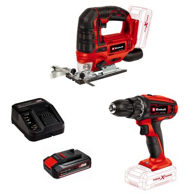 PXC MASCHINENSET INKL.STARTER-KIT STICHSÄGE, AKKU-BOHRSCHRAUBER