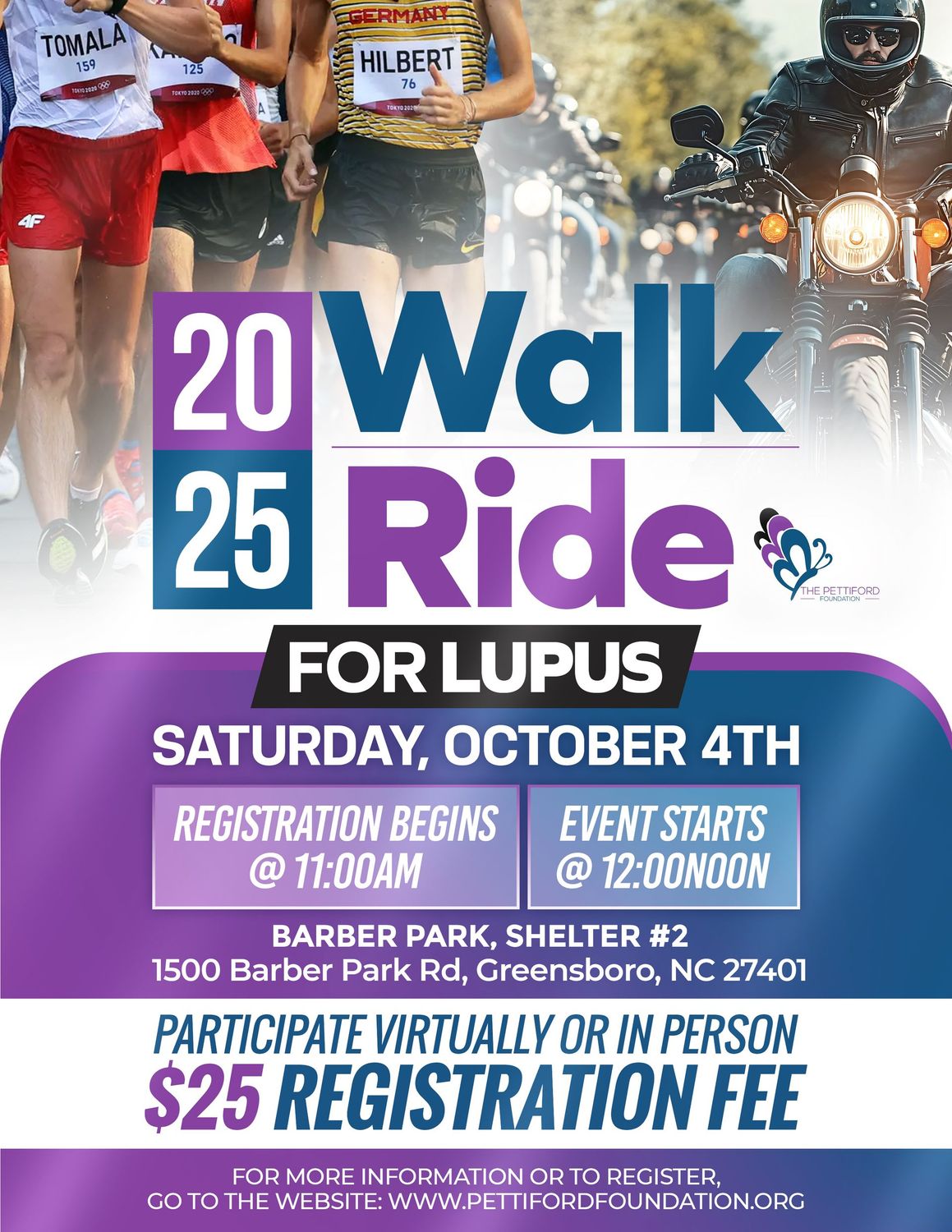 Greensboro Lupus Walk/Ride Registration 2025