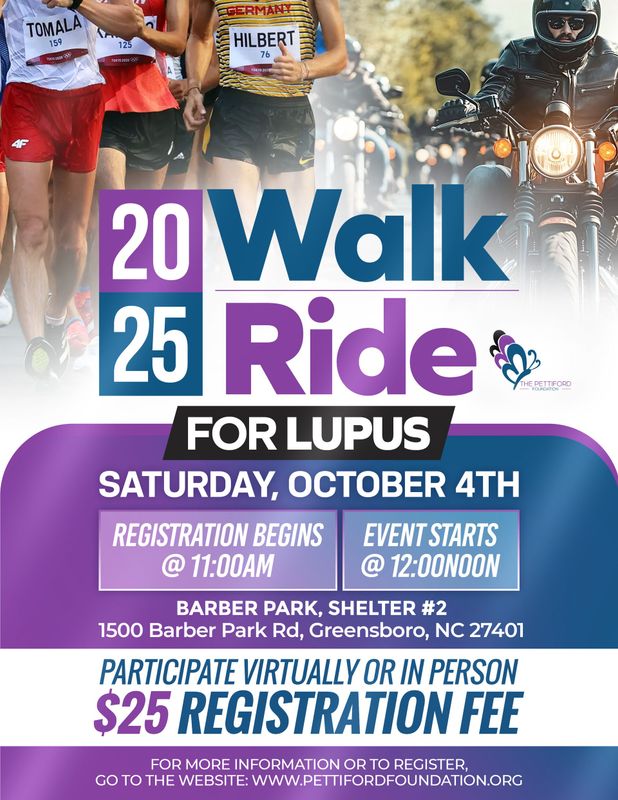 Greensboro Lupus Walk/Ride Registration 2025