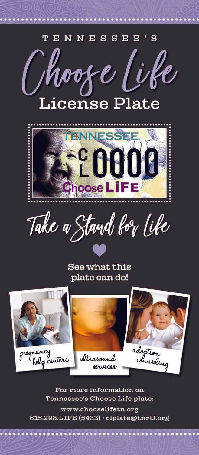 Choose Life Plate Palm Cards