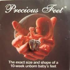 Precious Feet Pin in Gold, Silver, Pink &amp; Blue