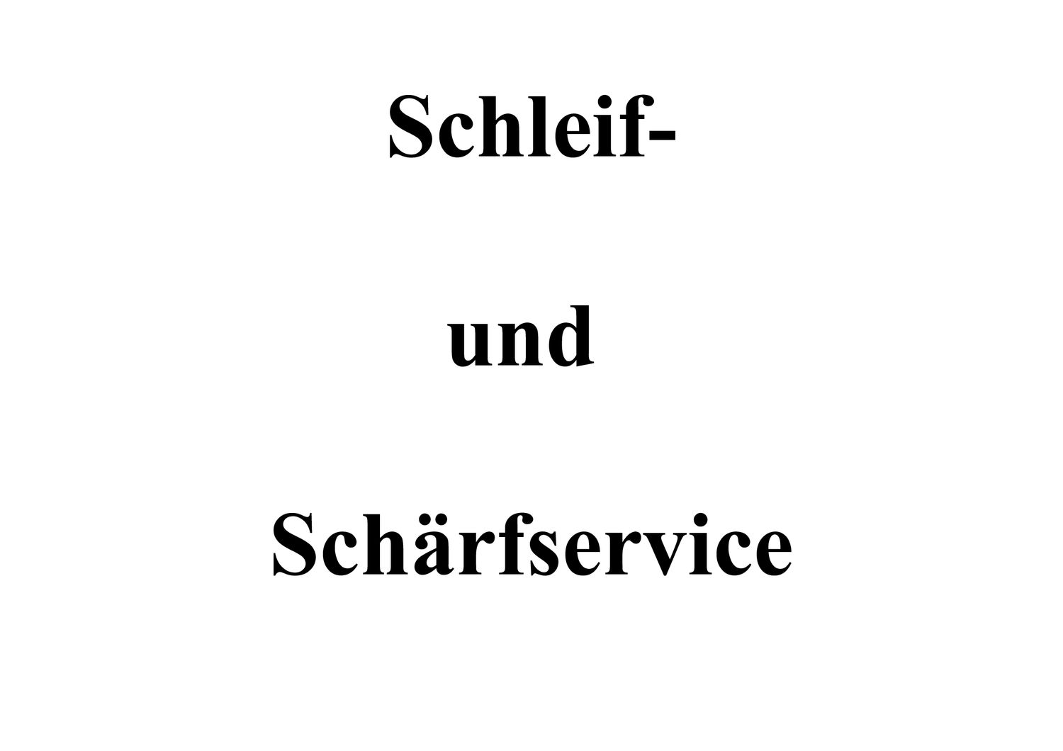 Schärfservice - Messer klein bis 10 cm Klinge