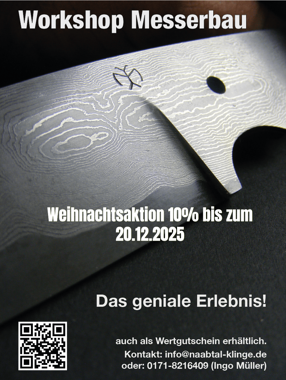 Weihnachtsaktion 10%  Messerbau - Monostahl