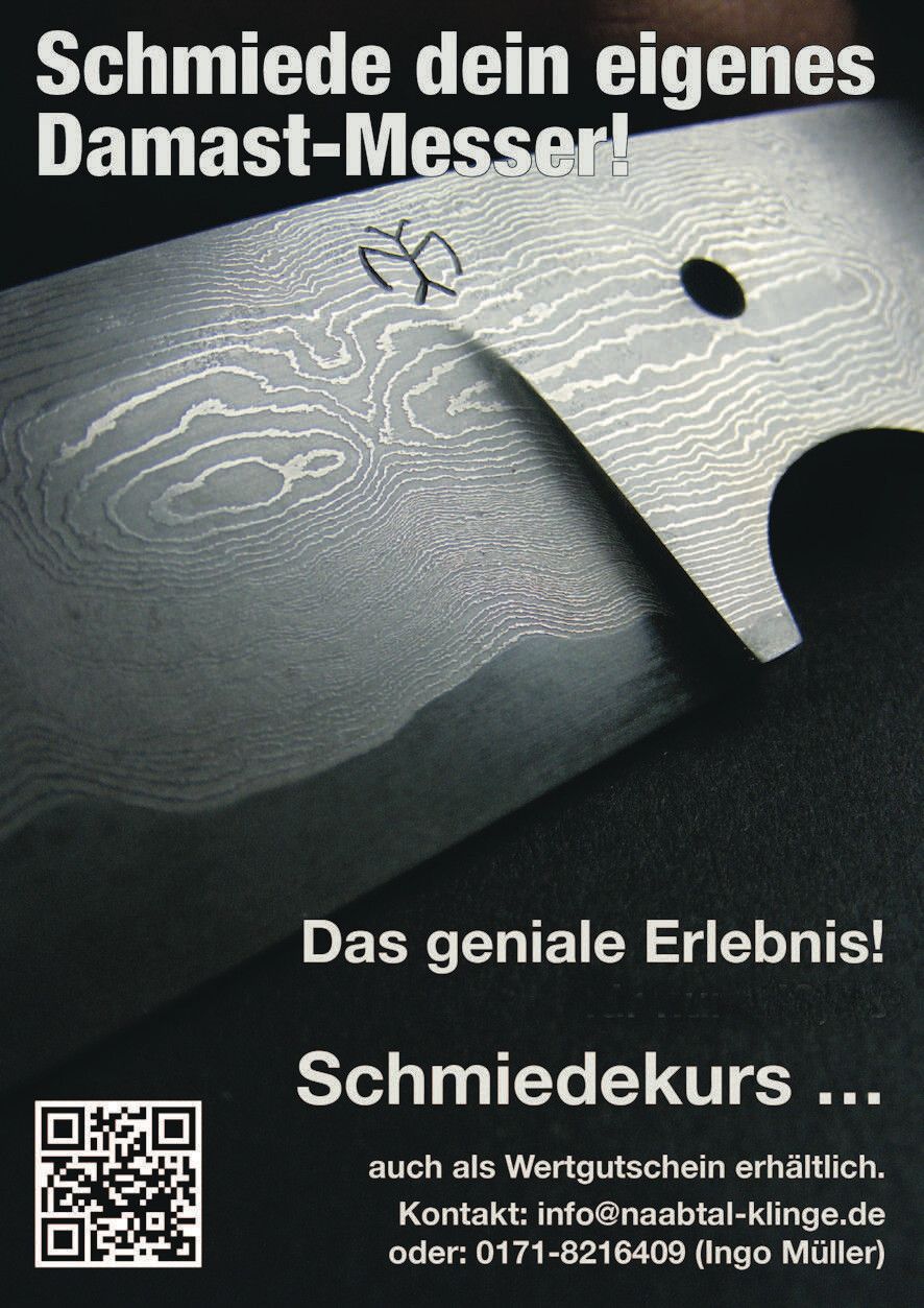 … schmiede Dein eigenes Damastmesser …