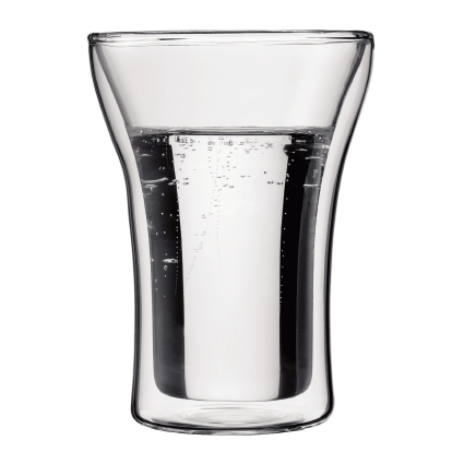 ASSAM 2 Stück Glas, doppelwandig, 0.25l, transparent