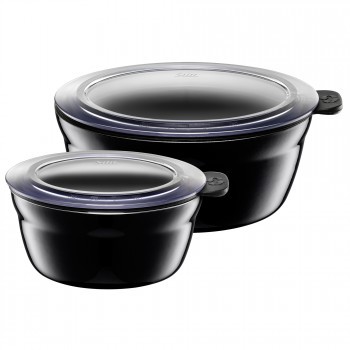 Fresh Bowls-Set 2tlg. Piano Black Aufbewahrung