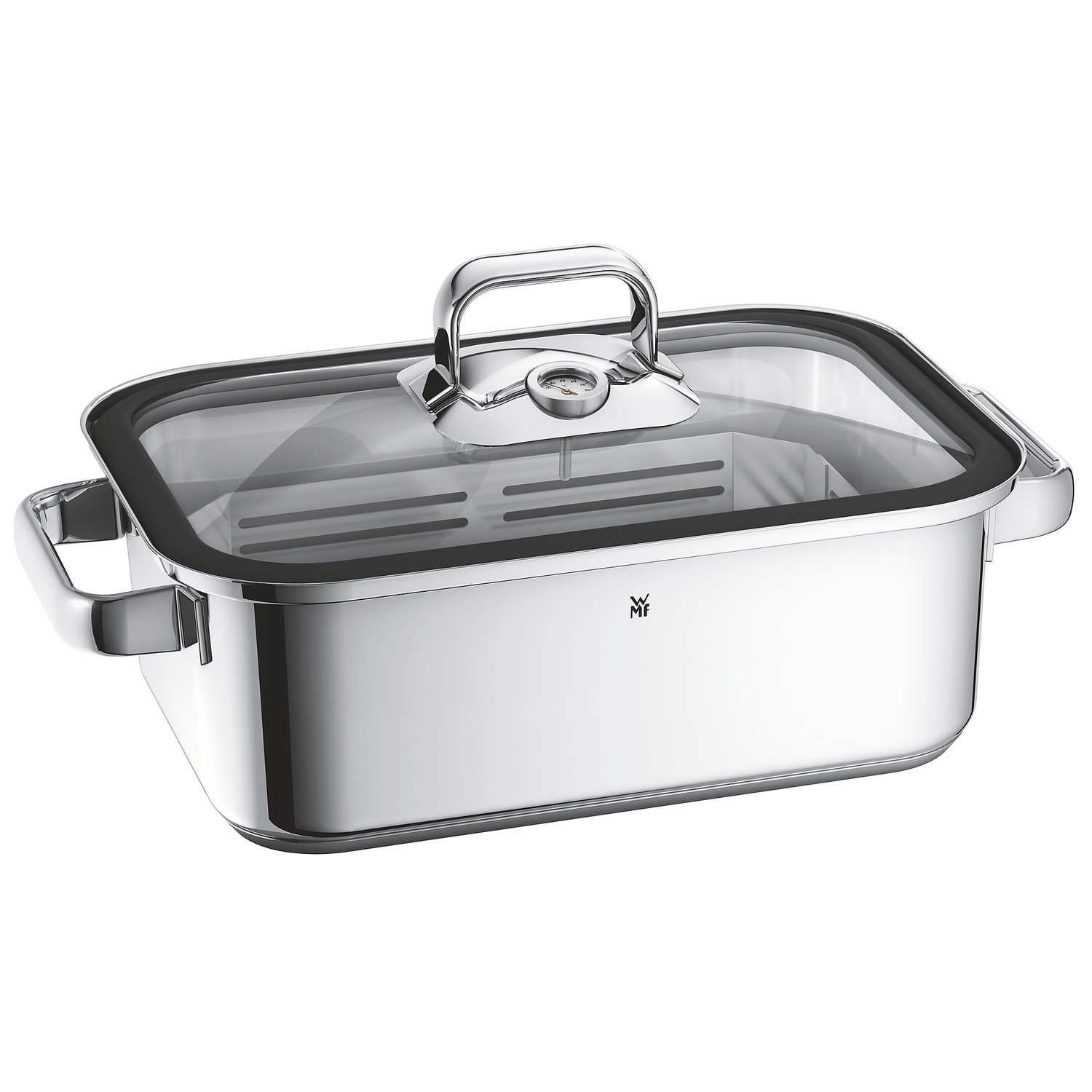 VITALIS 3.5l Compact Aroma Dampfgarer mit Silikondeckel / Bräter