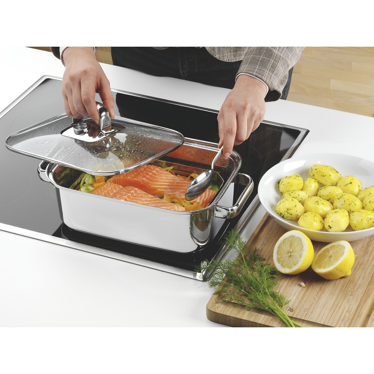 VITALIS 3.5l Compact mit Edelstahldeckel / Bräter