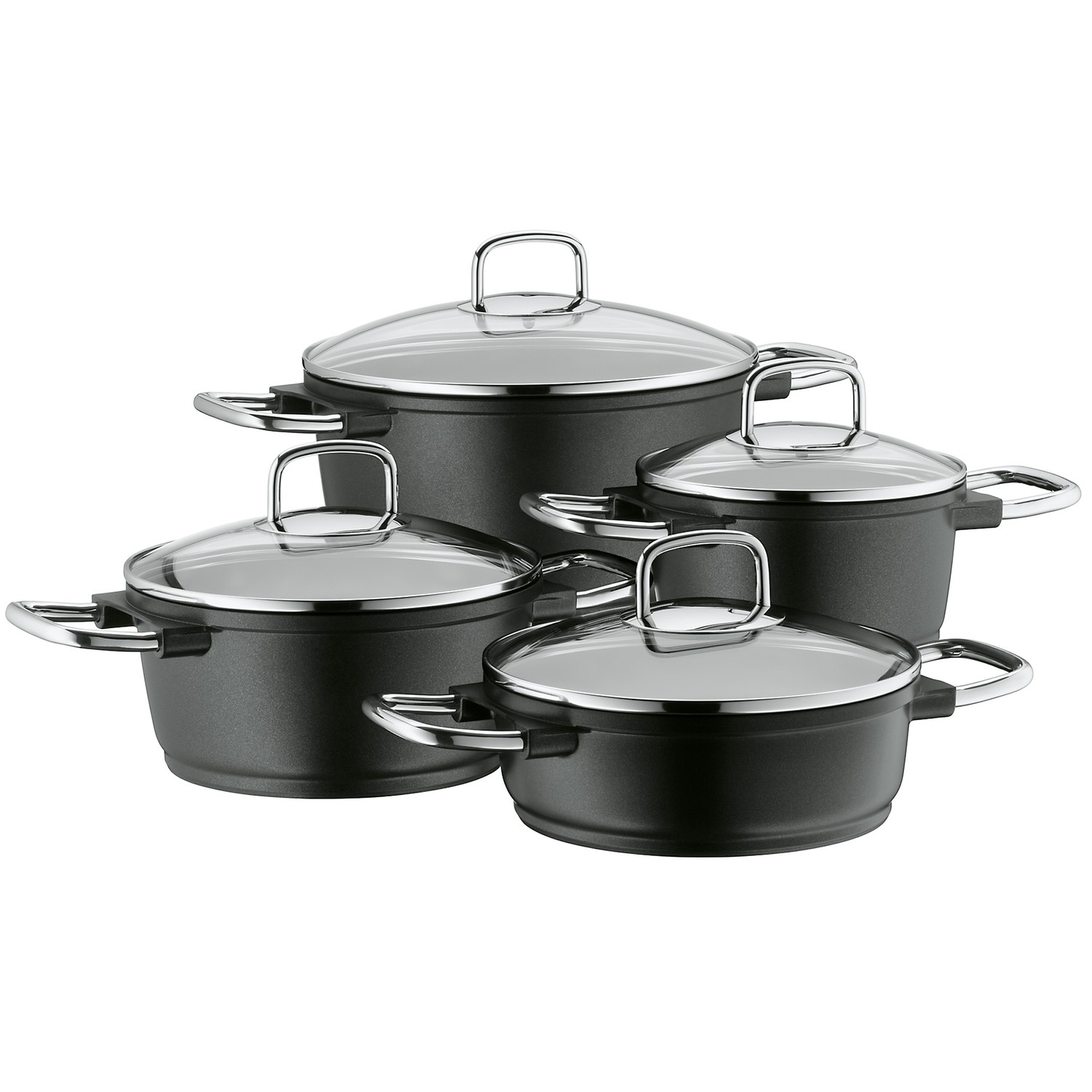 Pfannen-Set 4 tlg. Bueno Induktion schwarz