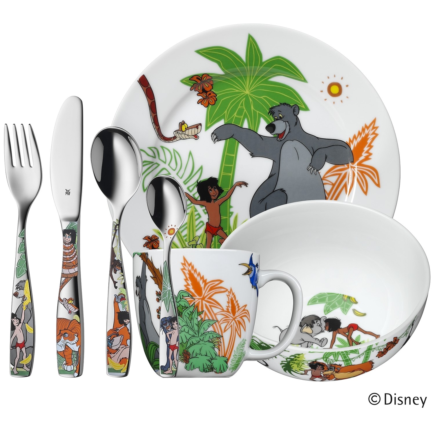 Kinderbesteck Set 7-teilig DSCHUNGELBUCH