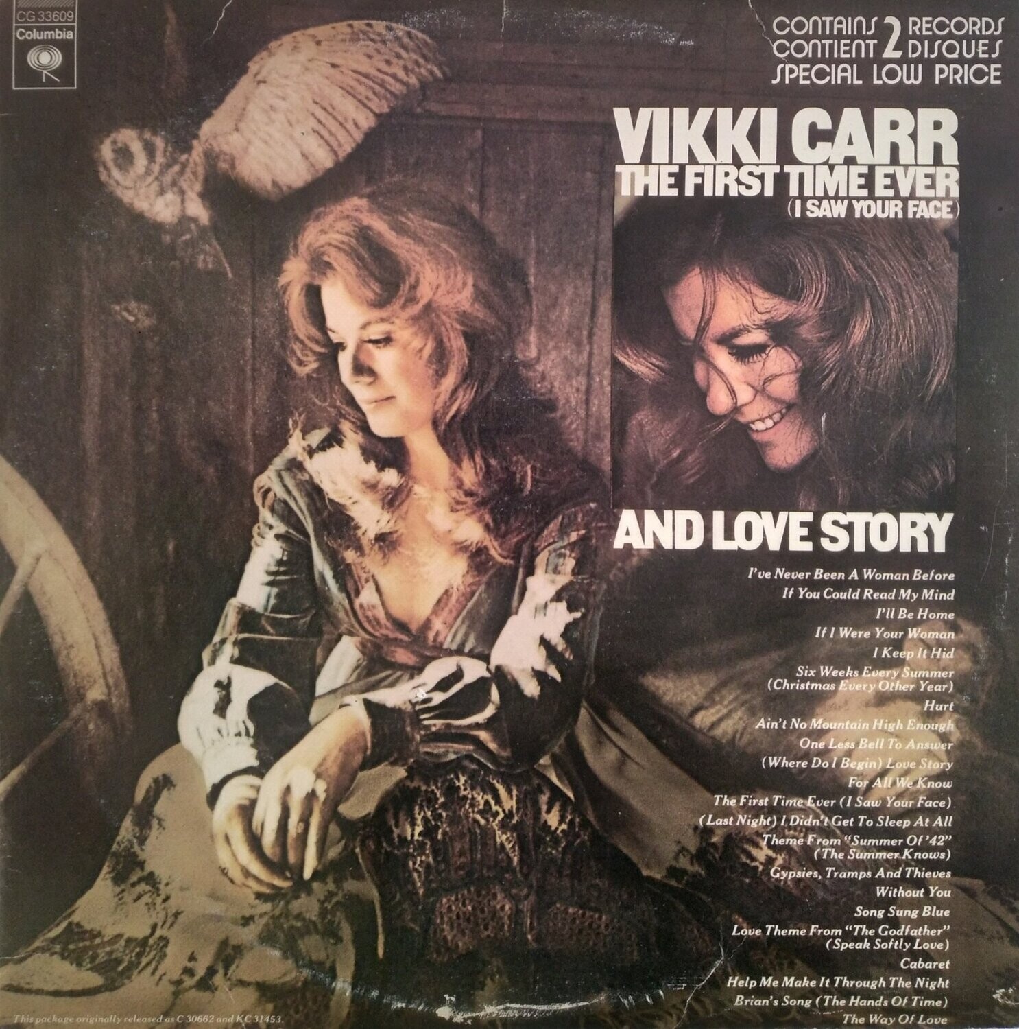 Vikki Carr – Love Story / The First Time Ever (I Saw Your Face) 2xLP [1976]