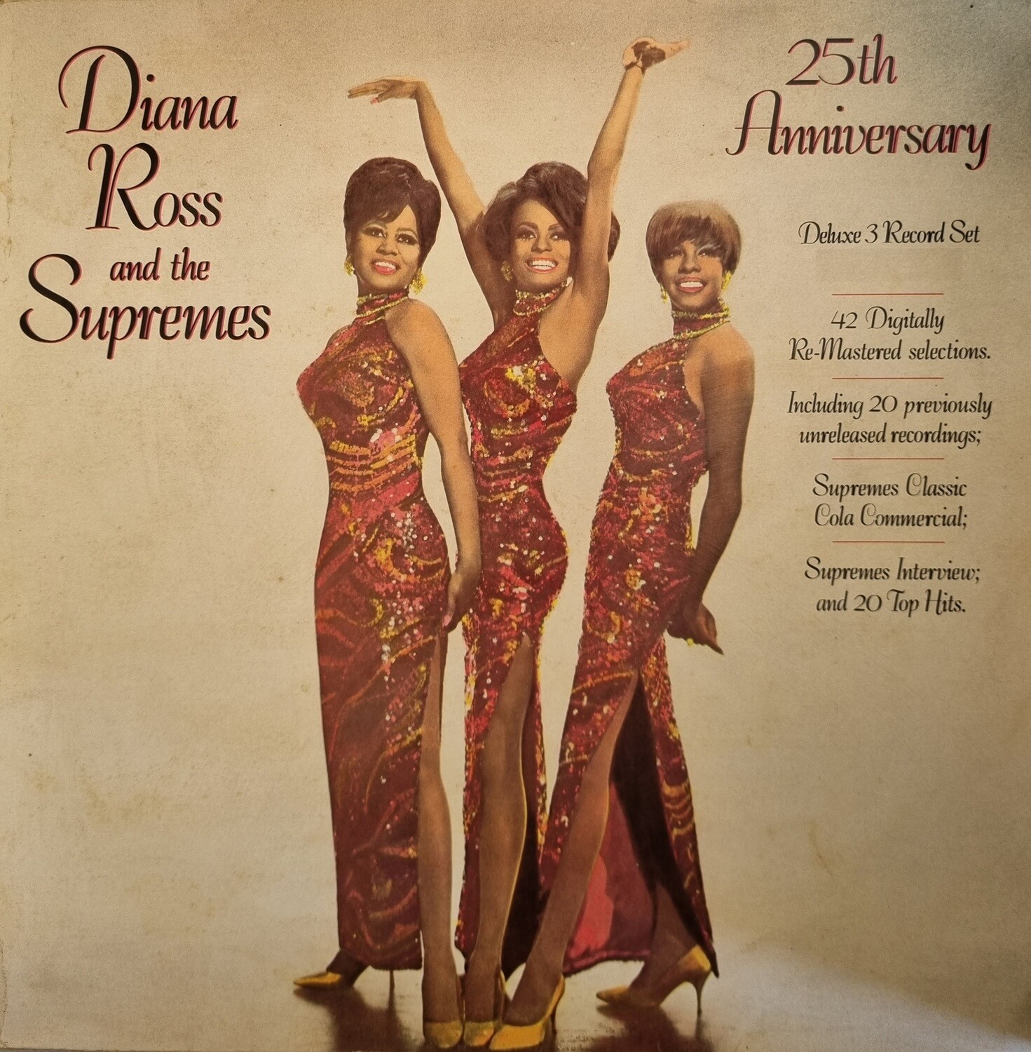 Diana Ross And The Supremes – 25th Anniversary [3 x LP set, Compilation, Remastered] 1986