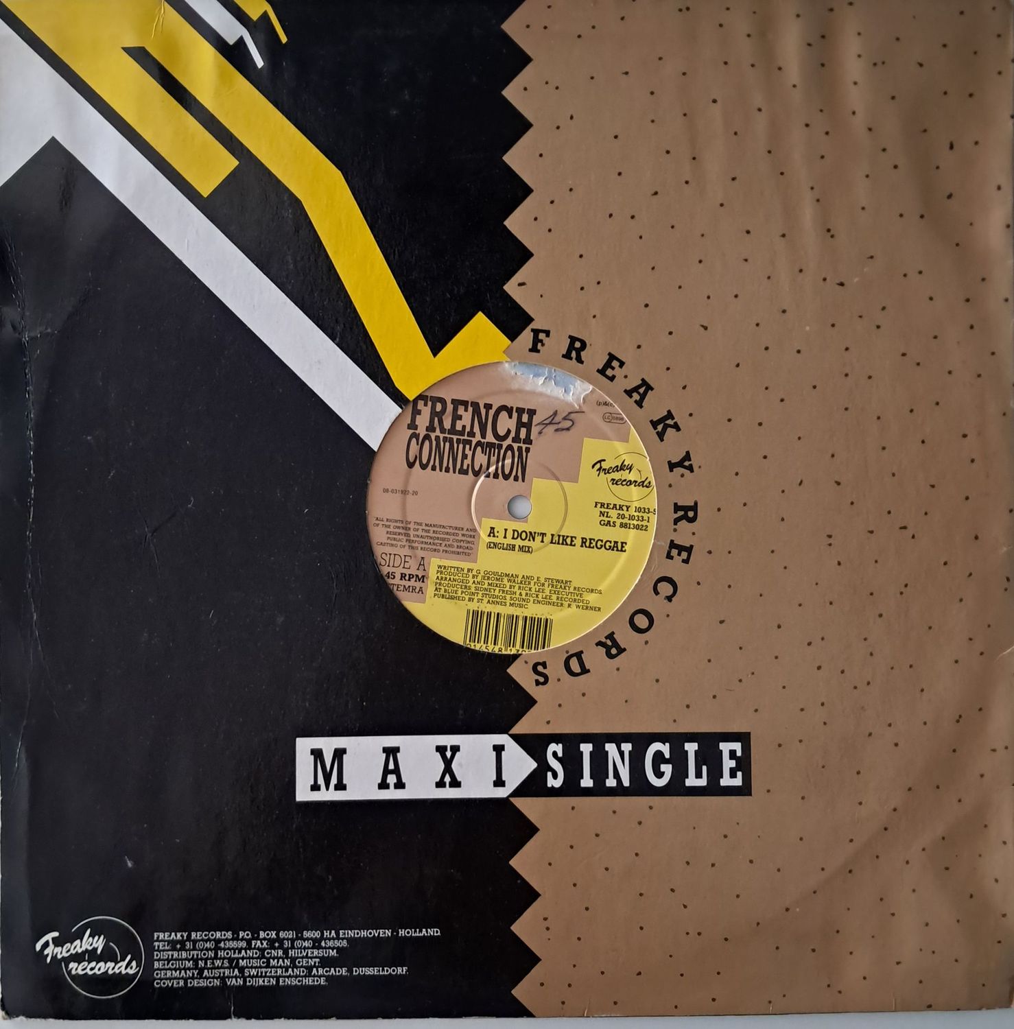 French Connection (2) – I Don't Like Reggae 12" (Netherlands pressing) (1993)