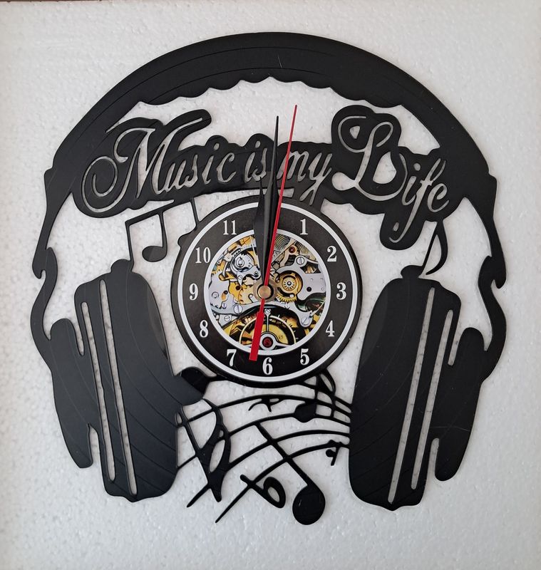 Music Vinyl Record Wall Clock