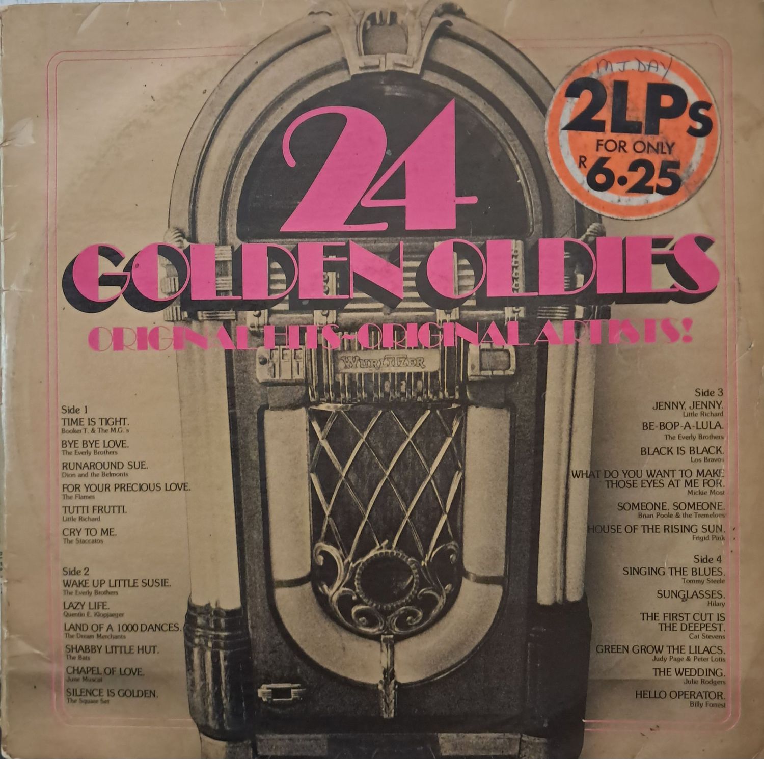 Various – 24 Golden Oldies (2XLP) (1973) (Gatefold)
