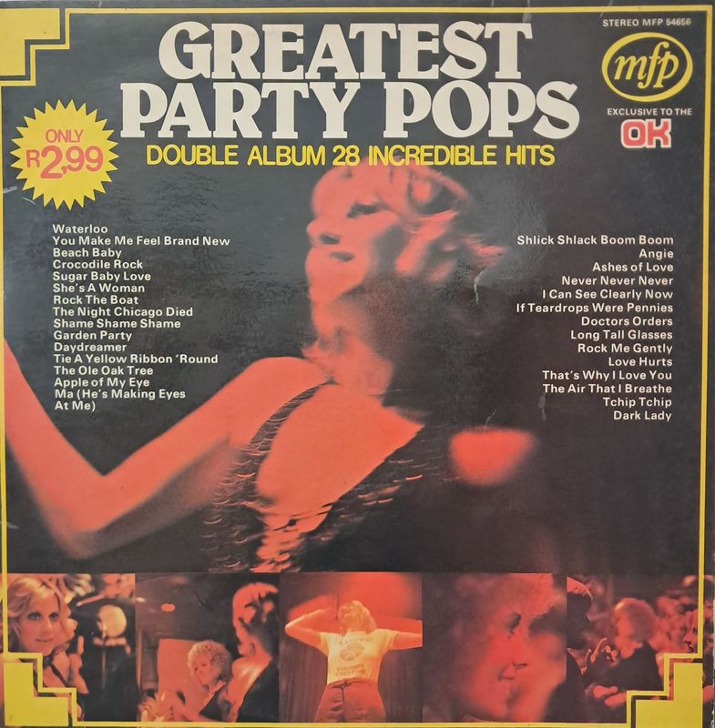 Various – Greatest Party Pops (2XLP) (1975) (Gatefold)