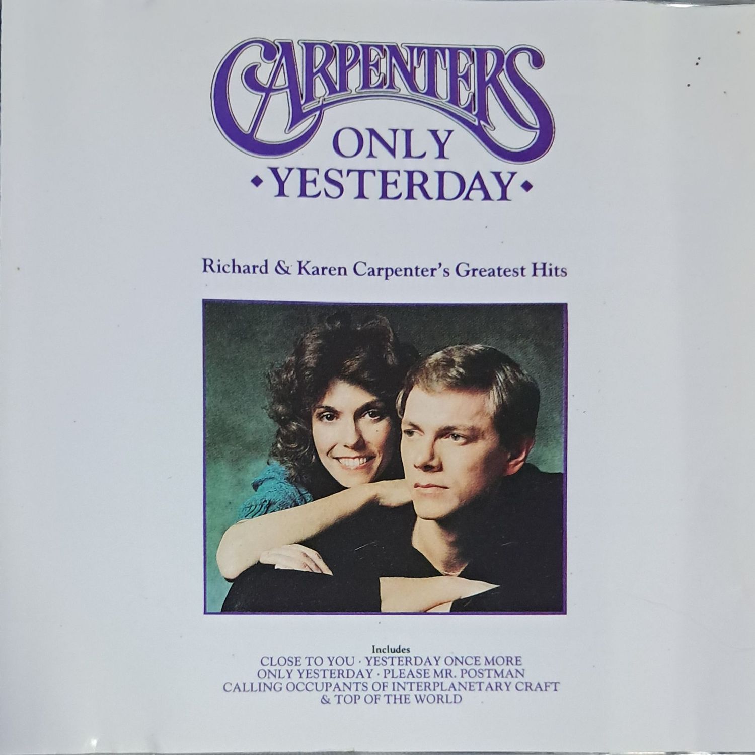 Carpenters – Only Yesterday - Richard & Karen Carpenter's Greatest Hits (CD) (1992)
