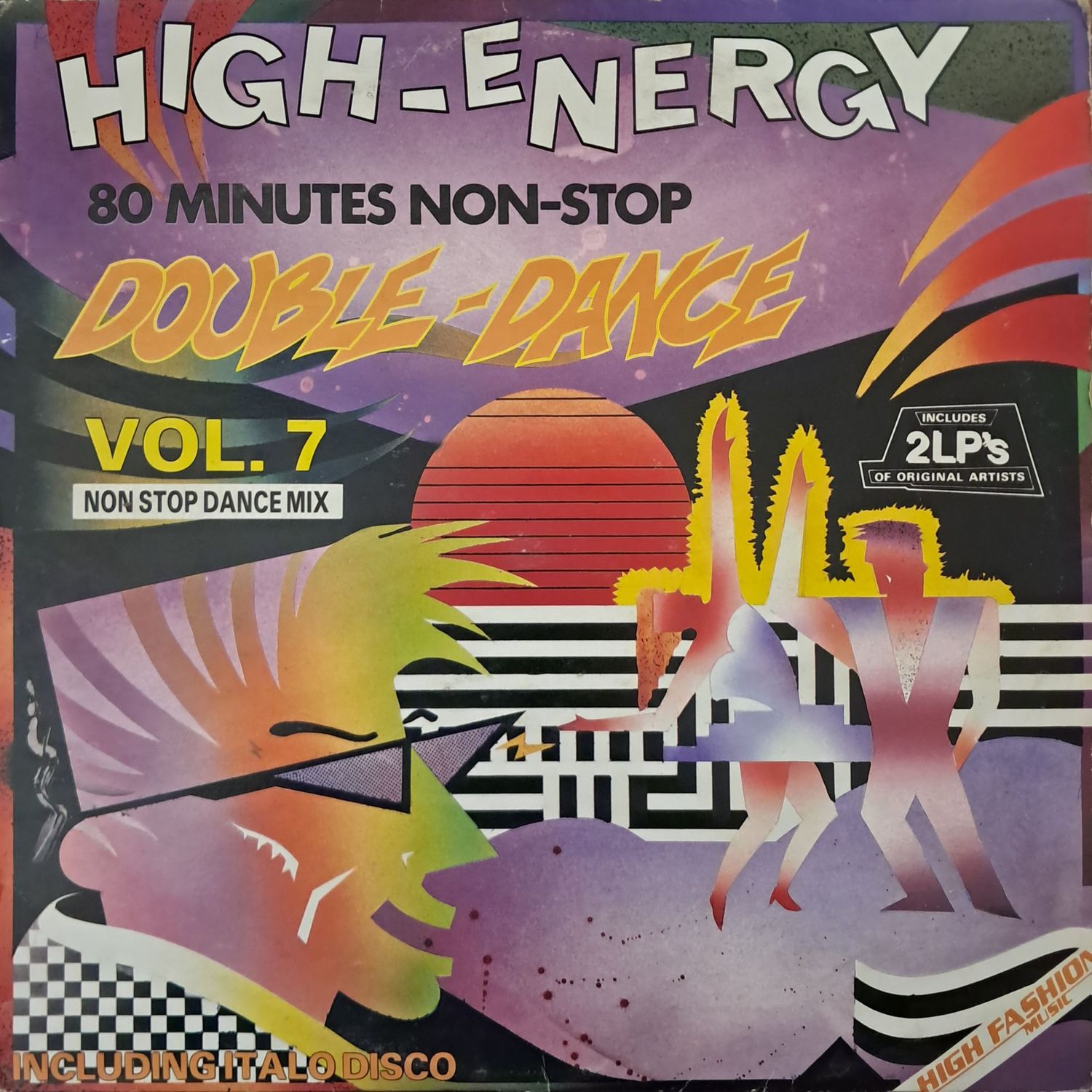 Various – High-Energy Double-Dance Vol. 7 (2XLP) (1987)