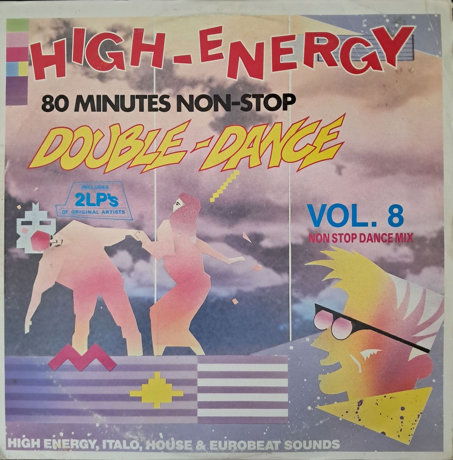 Various – High-Energy Double-Dance Vol. 8 (2XLP) (1987)