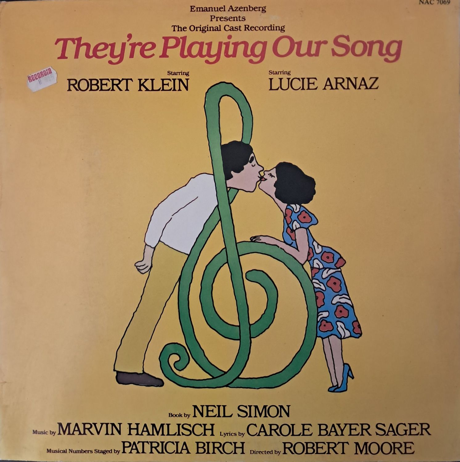 Robert Klein, Lucie Arnaz – Emanuel Azenberg Presents The Original Cast Recording "They're Playing Our Song" (1979) (Gatefold)
