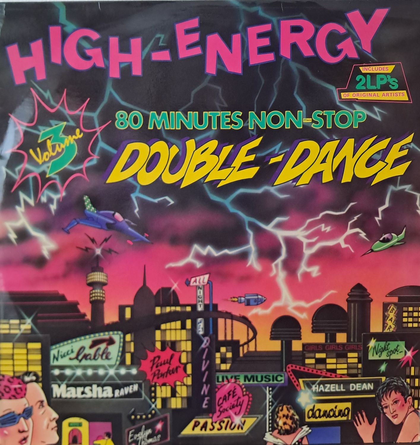 Various – High-Energy Double-Dance Vol. 3 (2XLP) (1985)