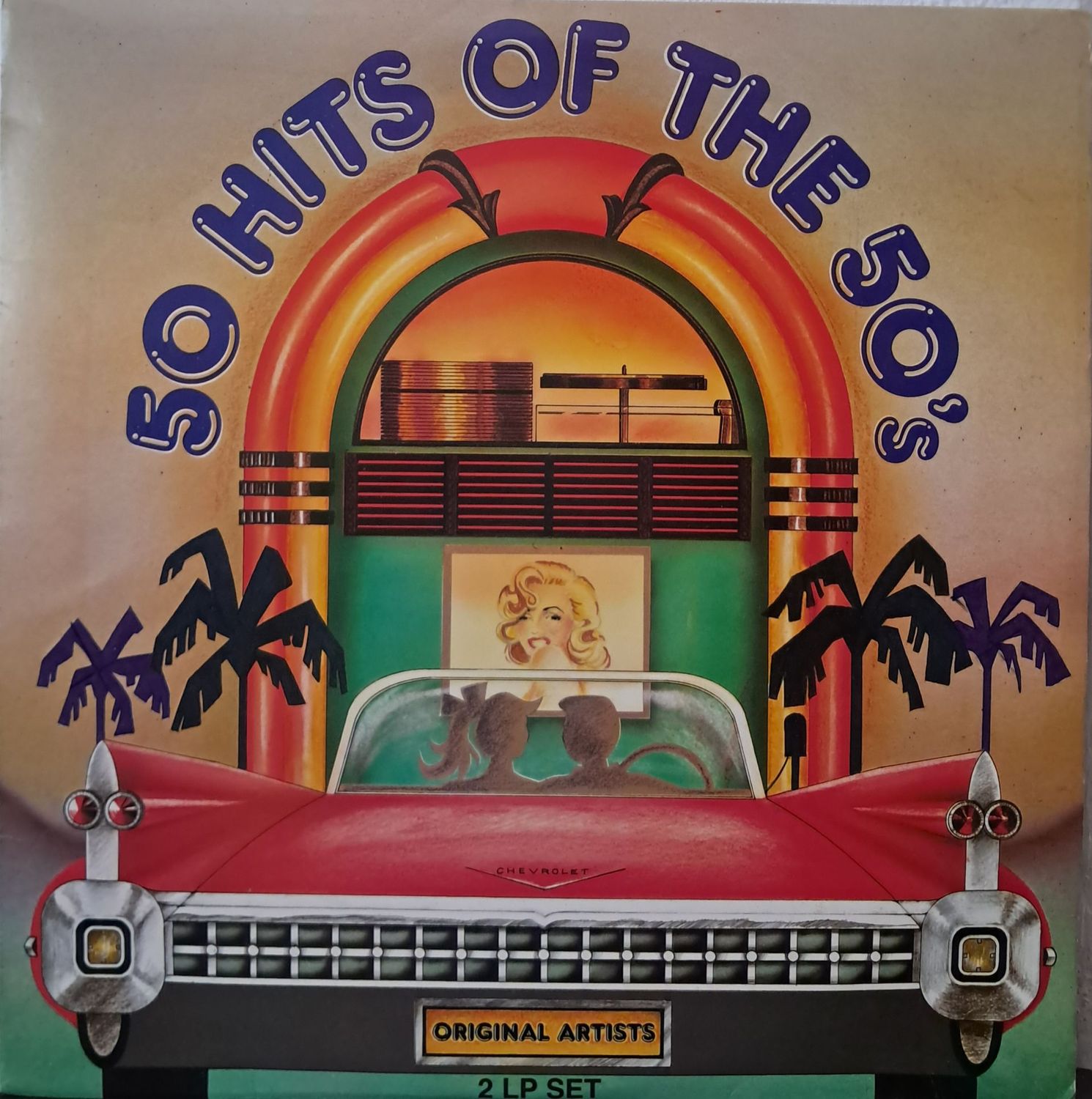 Various – 50 Hits Of The 50's (2XLP) (1988)