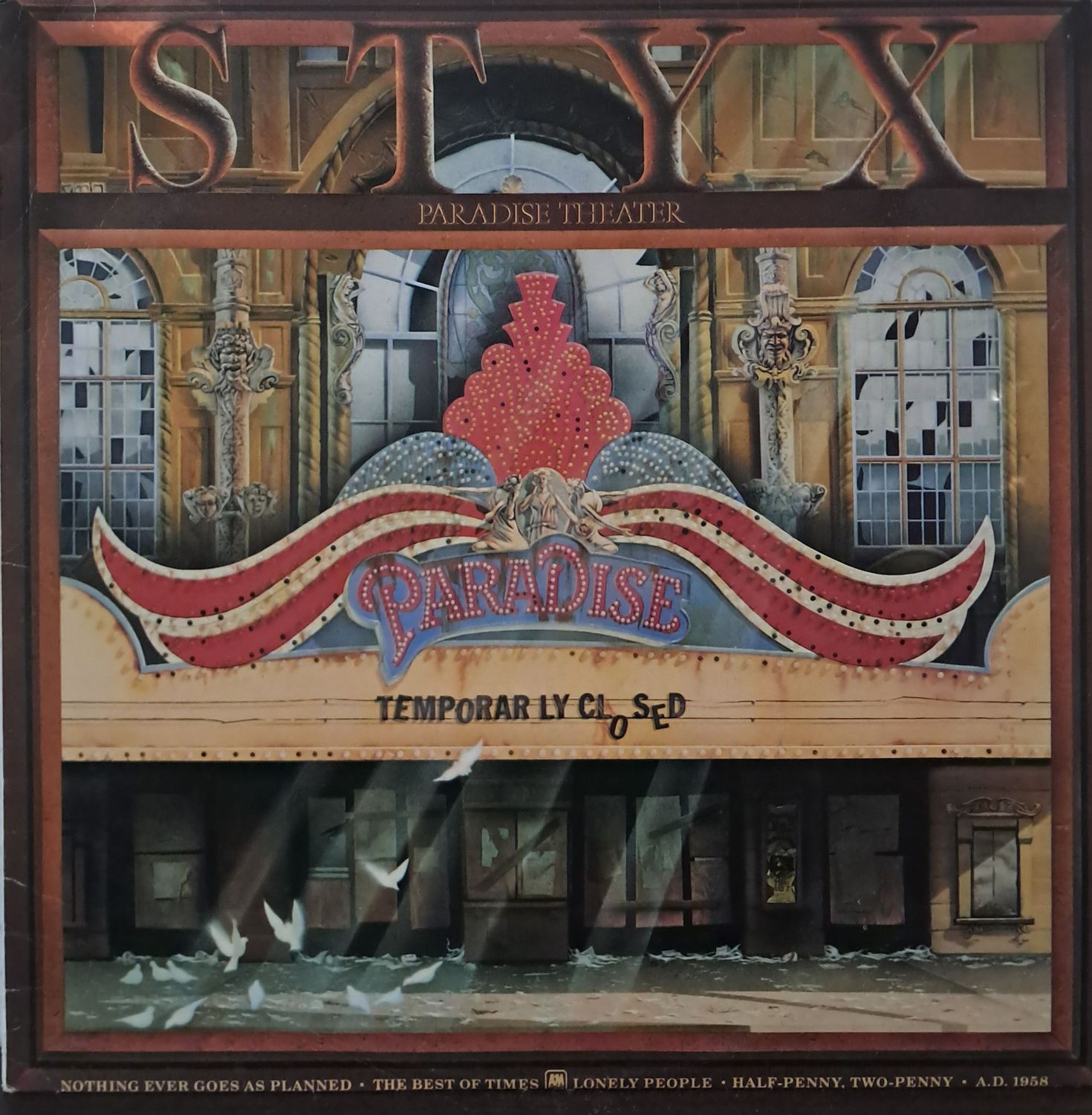 Styx – Paradise Theatre (Europe Pressing) (Reissue) (1990)