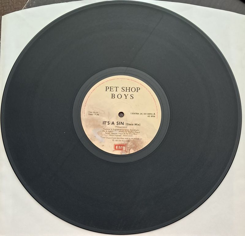 Pet Shop Boys – It's A Sin (Disco Mix) (45RPM) (1987)