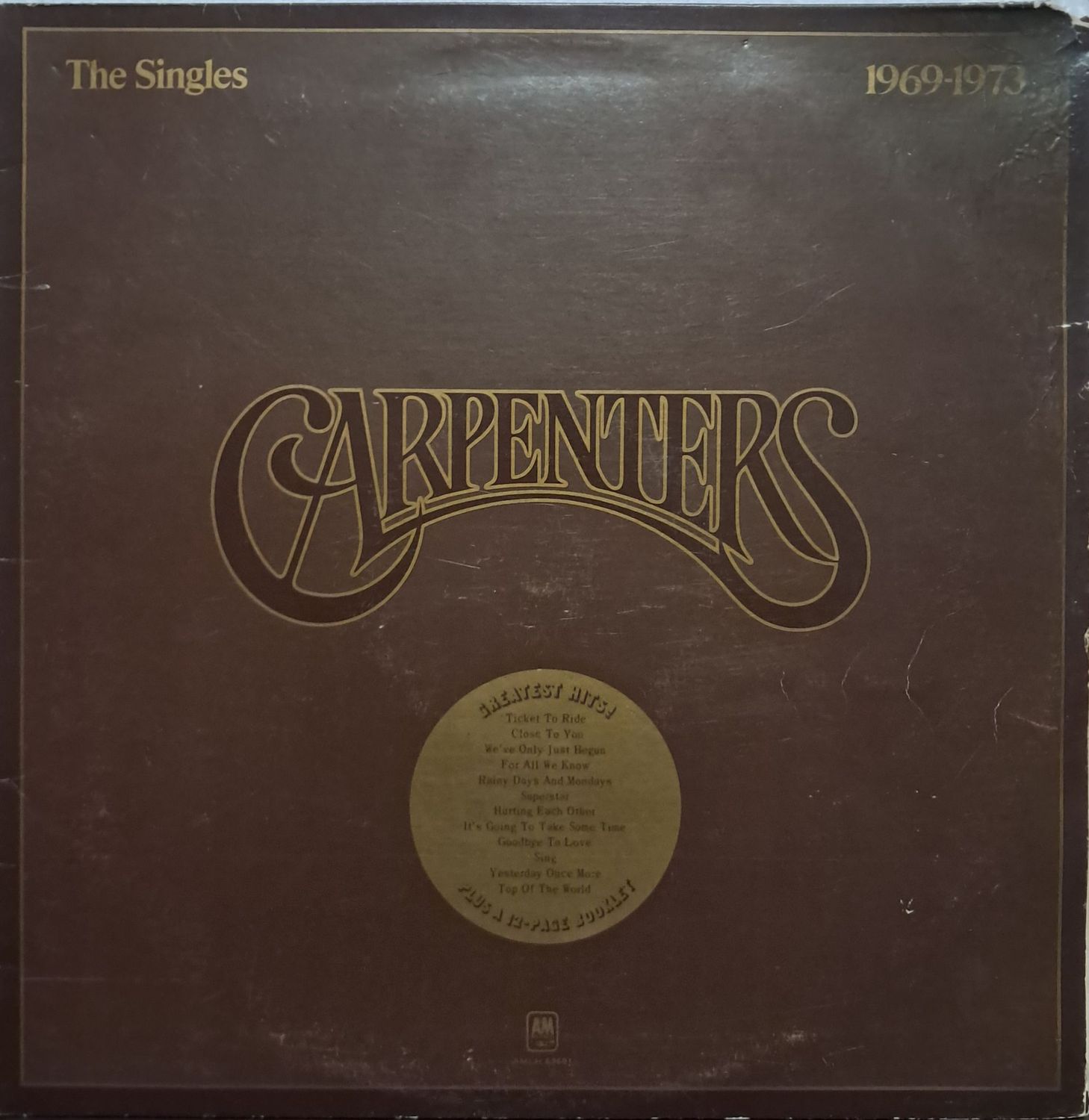 Carpenters – The Singles 1969-1973 (1973)  Gatefold Sleeve