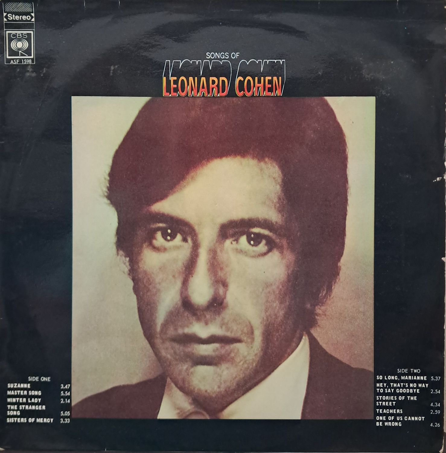 Leonard Cohen – Songs Of Leonard Cohen (Reissue - Stereo - 1971)