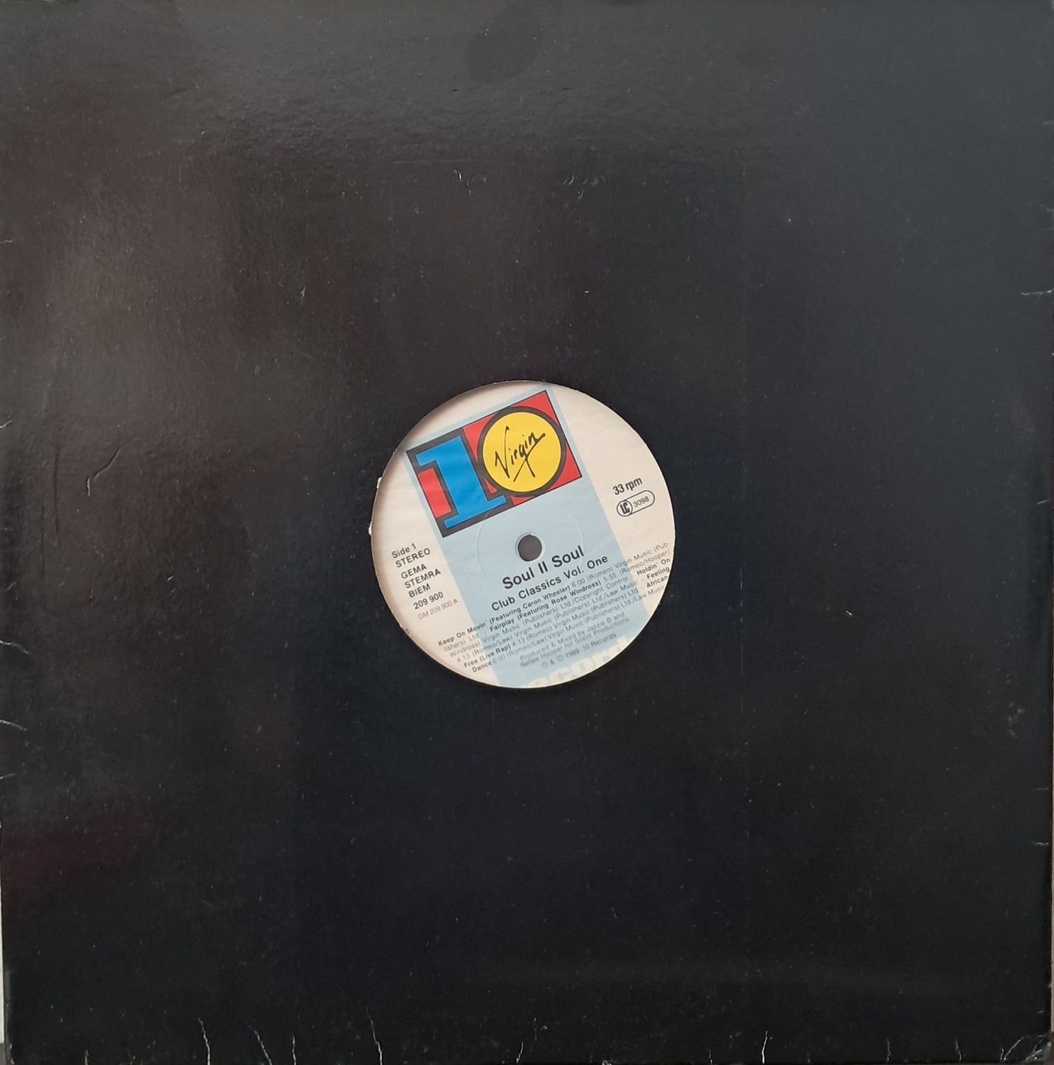 Soul II Soul – Club Classics Vol. One (Europe Pressing) (1989)