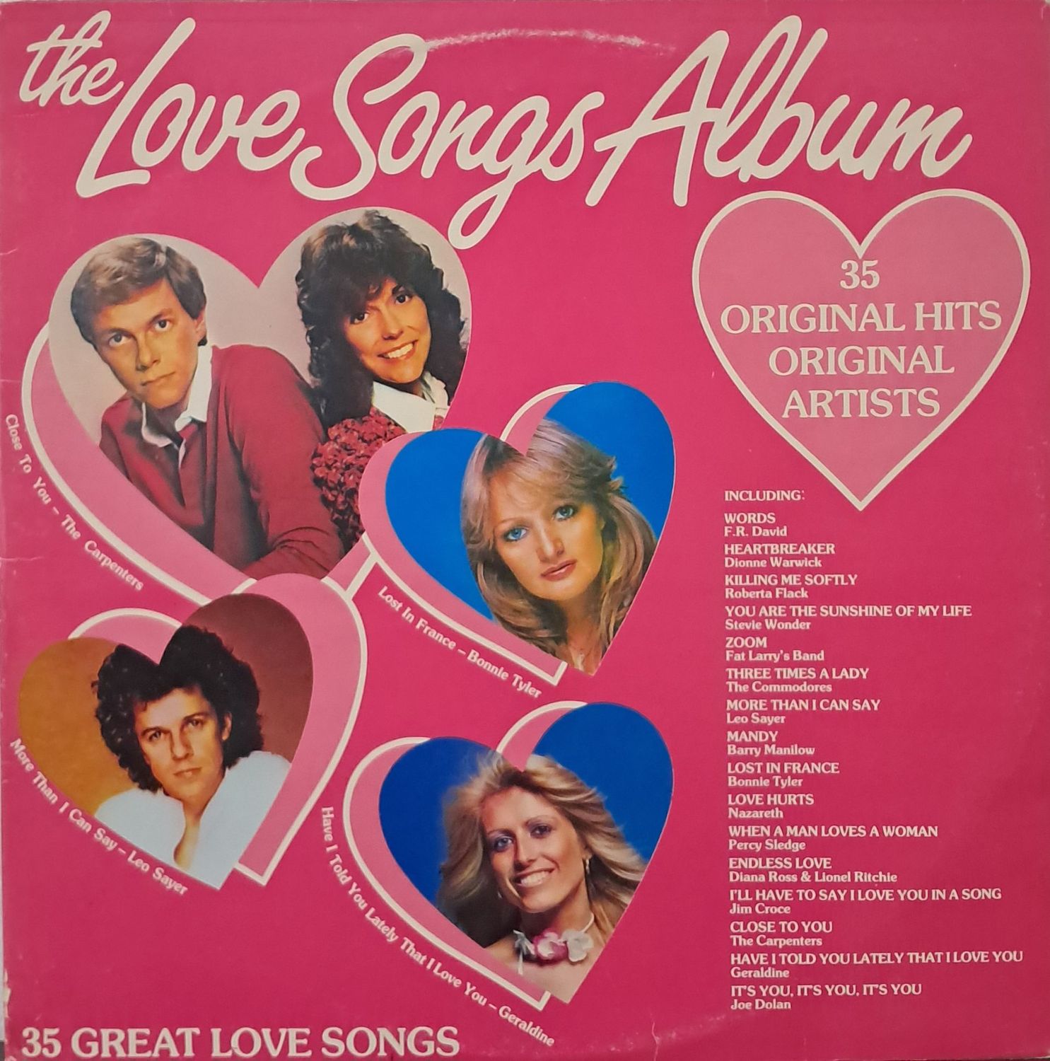 Various – The Love Songs Album (2XLP - 1983 - Gatefold)