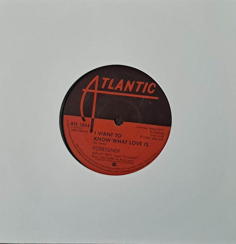 Foreigner – I Want To Know What Love Is (7"Single - 1984)