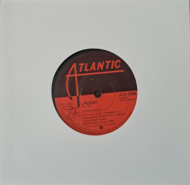 Foreigner – Urgent (7"Single - 1981)